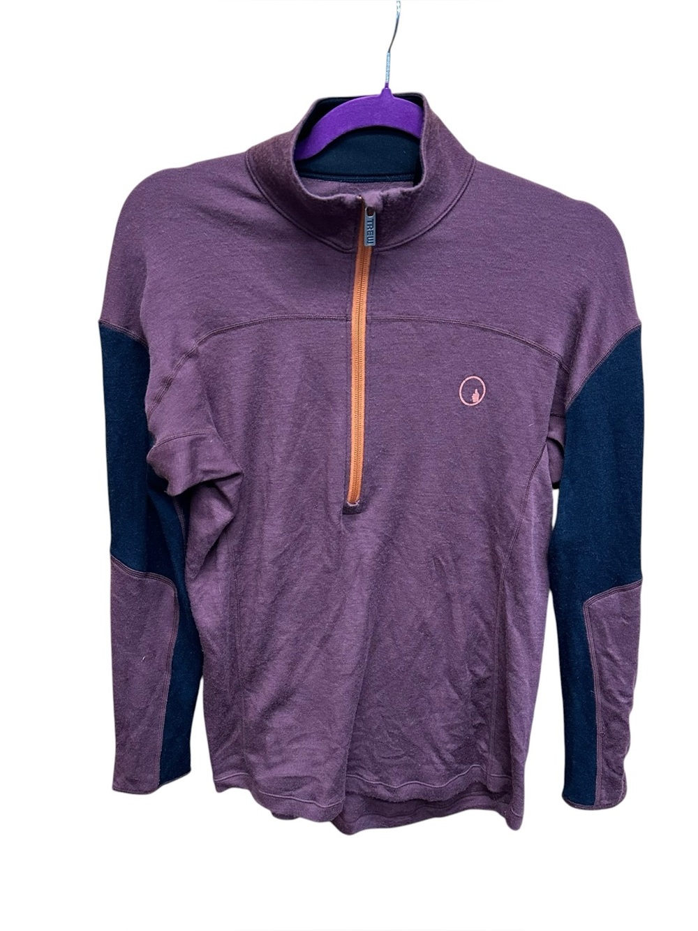 Trew gear merino wool pull over sweater quarter zip 280 interlock merino XS